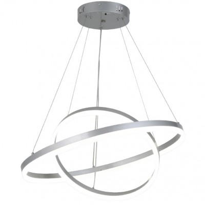 Φωτιστικό Κρεμαστό Φ40/60cm Στρογγυλό LED 50W 230V 00lm CCT Dimmable 6095-B-SL